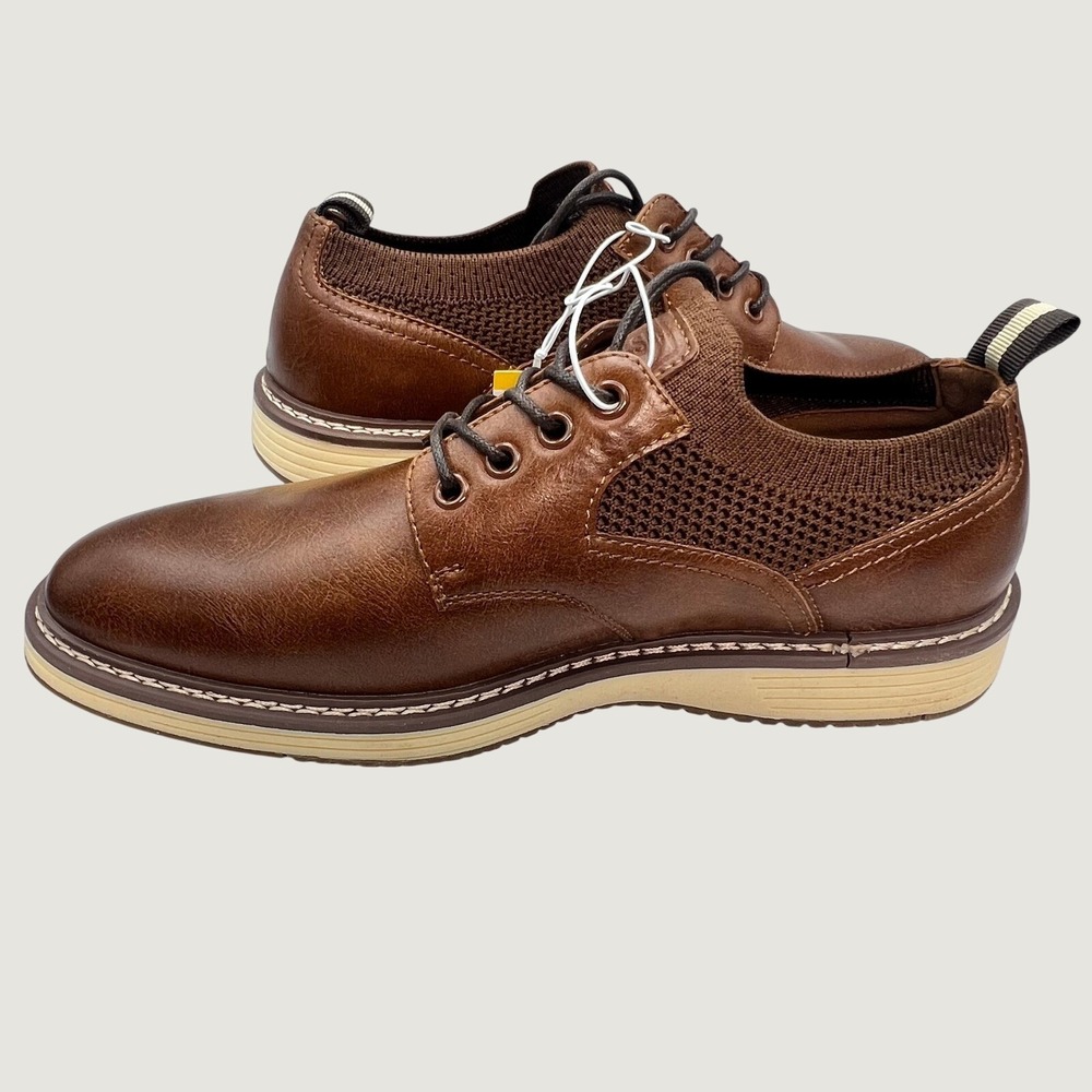 Steve Madden P-Kenson Cognac Hybrid Oxford Dress Shoes Men's Size 8 NWB - Picture 3 of 8